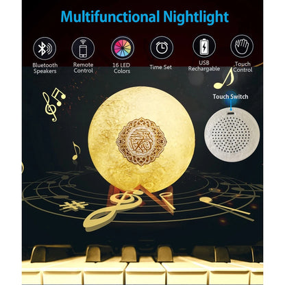 Night Light Quran Lamp Speaker